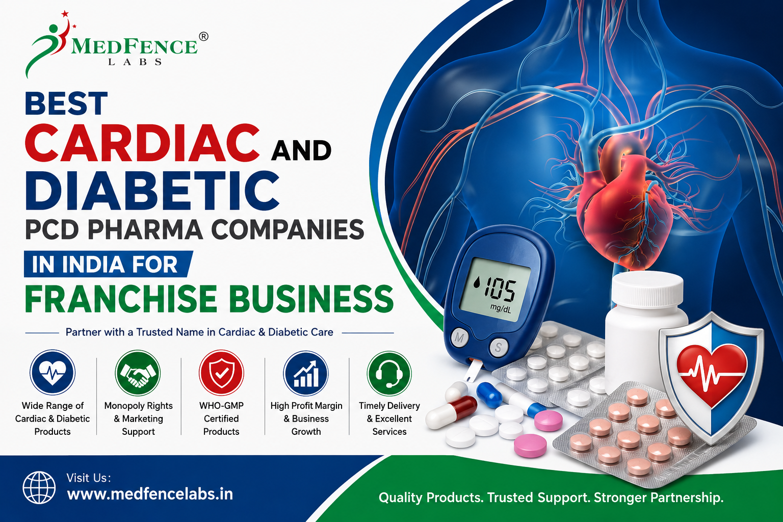best cardiac anf diabetic PCD pharma franchise