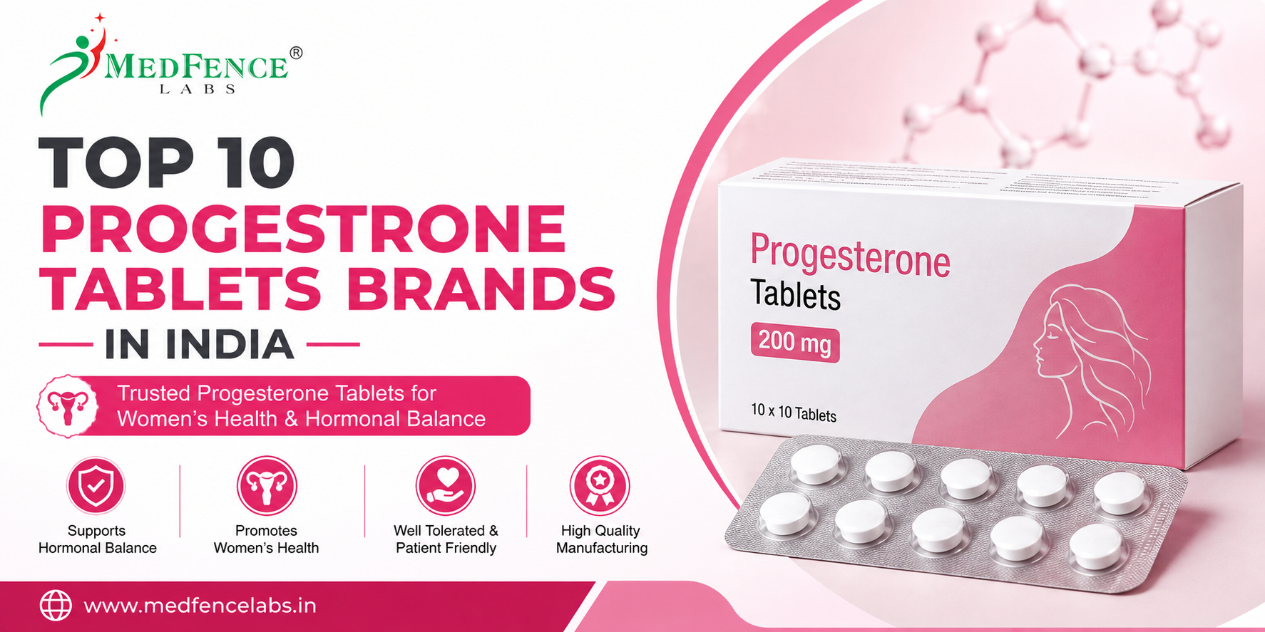 TOP 10 PROGESTRONE TABLETS BRANDS IN INDIA